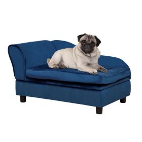 Luxury Small Dog Bed With Hidden Storage (Option: Blue) Luxury Small Dog Bed With Hidden Storage (Option: Blue)